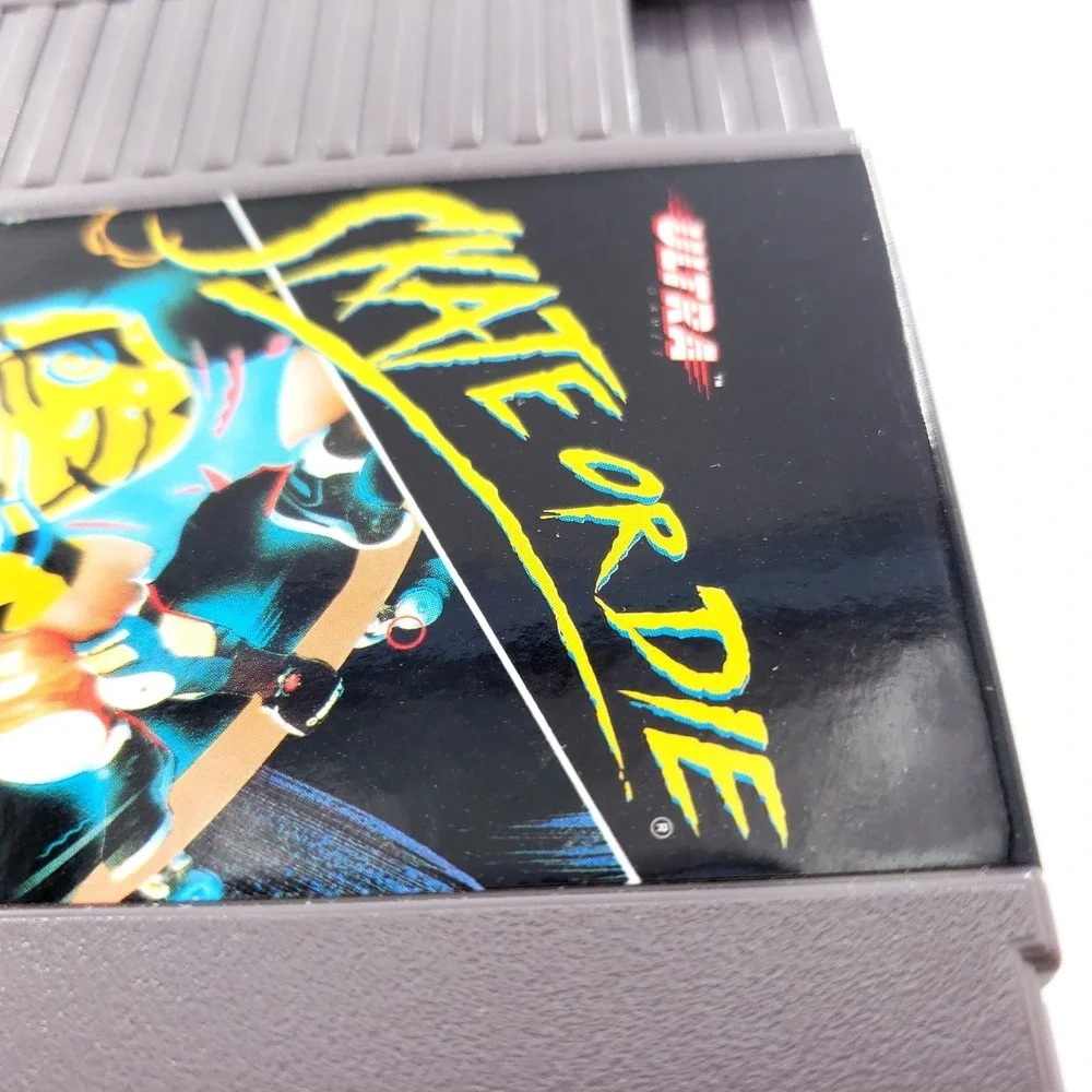 Skate or Die Nintendo NES Authentic w/ Manual & Case Pristine Label Tested Works